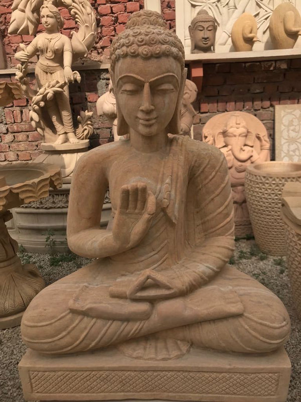 Buddha Sandstone Statue - YesNo