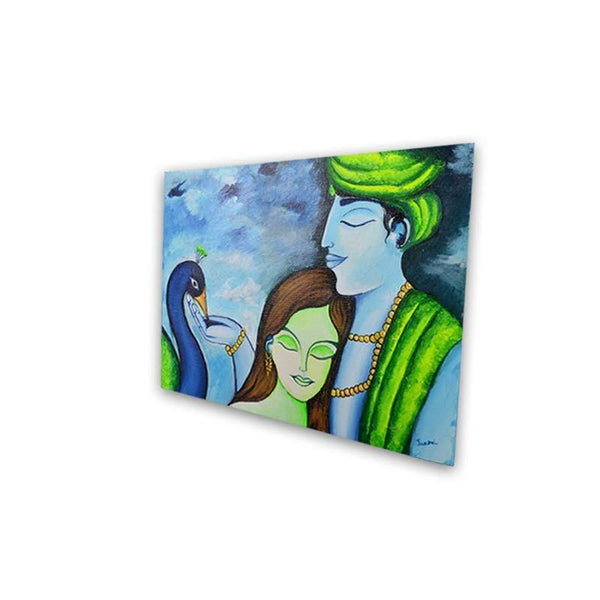 Radha Krishna Canvas Board Painting - YesNo