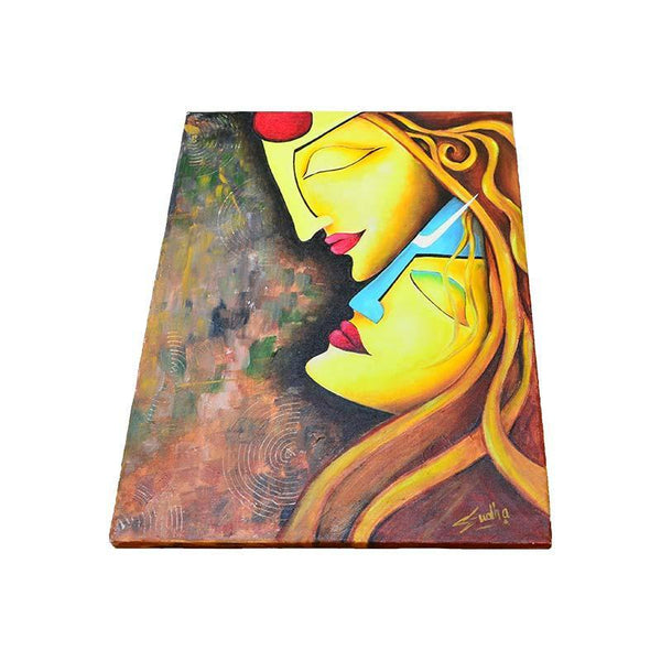 Radha Krishna Fusion Painting - YesNo