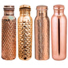 4 Copper Water Bottle Combo