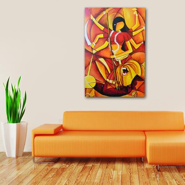 Abstract Durga Painting - YesNo