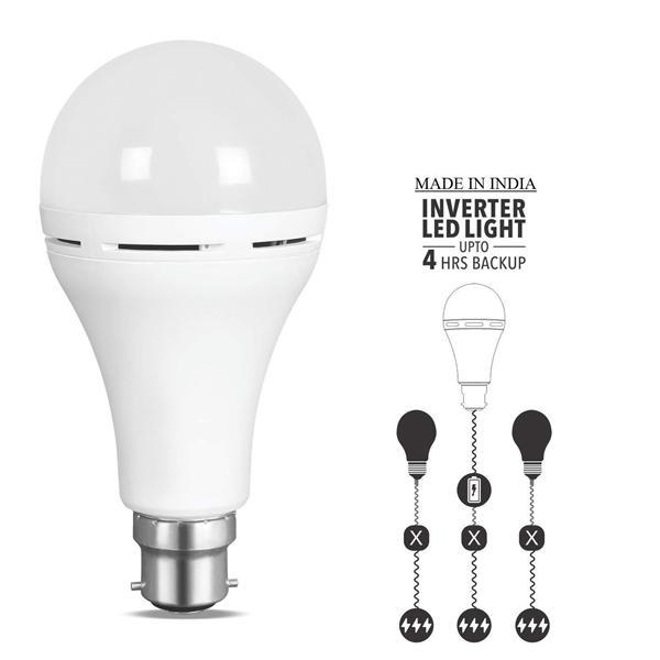 Inverter Bulb 9 / 12 Watt Rechargeable Emergency LED Bulb, Cool White, Base B22 - YesNo