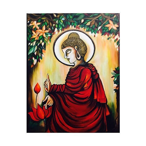 The Peaceful Sleep Buddha Painting Drawing by Asp Arts  Pixels