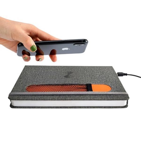 Notebook With Wireless Charger for iPhone and Android Phones - YesNo