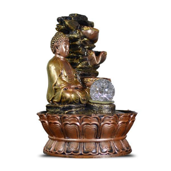 Polyresin Buddha Table Top Water Fountain - YesNo