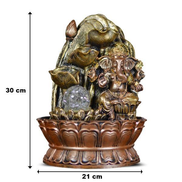 Polyresin Ganesha Table Top Water Fountain - YesNo