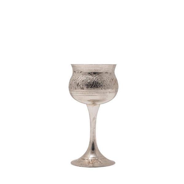 Silver Bell Wine Goblet Glass
