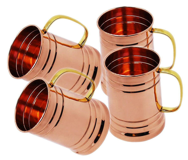 Tankard Mule Copper Mugs - Set of 4 - YesNo