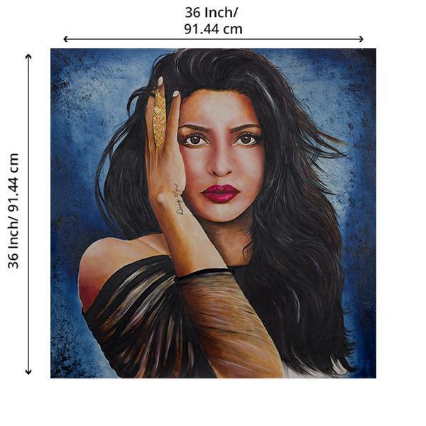 The Superstar Priyanka Chopra Painting - YesNo