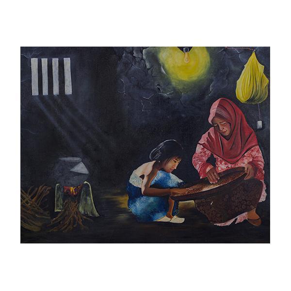 The Village Mother Daughter Painting - YesNo